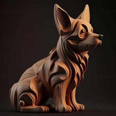 3D model Cao de castro laboreiro dog (STL)